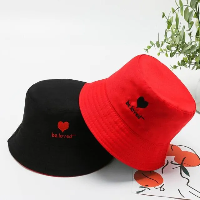 Sommerhüte für Frauen Bob Zweiseitige Unisex Stickerei Bucket Hat Angeln Outdoor Cap Männer Sonnenschutz Hüte Fisherman Chapeau Femme