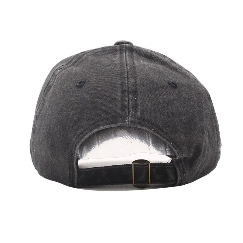 Baseballkappe aus gewaschener Baumwolle, verstellbar, einfarbig, Unisex-Paarkappe, modische Freizeit-Papa-Mütze, Snapback-Kappe