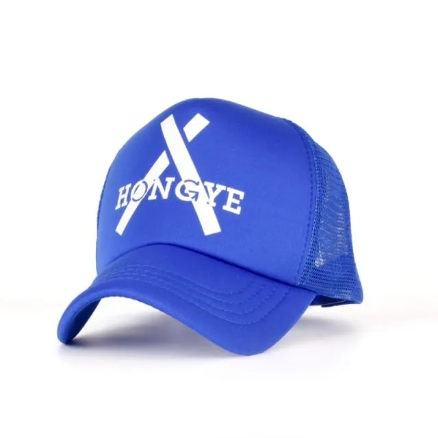 Fünf-Sterne-Muster Baseball-Cap Frauen Outdoor Baseball-Mütze Atmungsaktiv Männer Frauen Sommer Mesh Caps Snapback Gorras