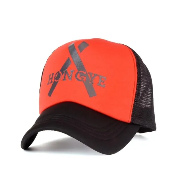 Fünf-Sterne-Muster Baseball-Cap Frauen Outdoor Baseball-Mütze Atmungsaktiv Männer Frauen Sommer Mesh Caps Snapback Gorras