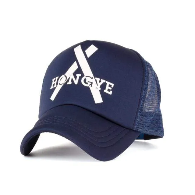 Fünf-Sterne-Muster Baseball-Cap Frauen Outdoor Baseball-Mütze Atmungsaktiv Männer Frauen Sommer Mesh Caps Snapback Gorras