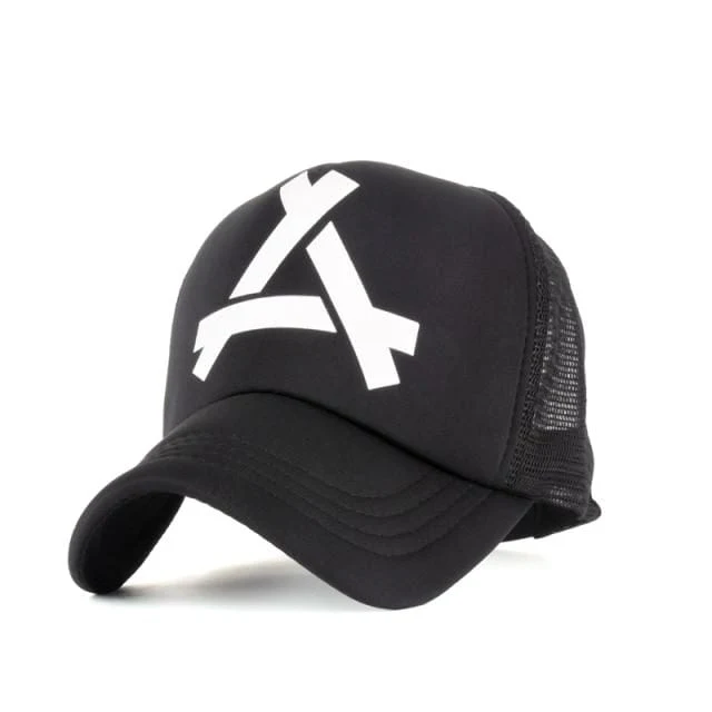 Fünf-Sterne-Muster Baseball-Cap Frauen Outdoor Baseball-Mütze Atmungsaktiv Männer Frauen Sommer Mesh Caps Snapback Gorras