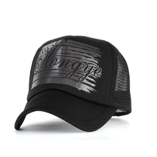 Fünf-Sterne-Muster Baseball-Cap Frauen Outdoor Baseball-Mütze Atmungsaktiv Männer Frauen Sommer Mesh Caps Snapback Gorras