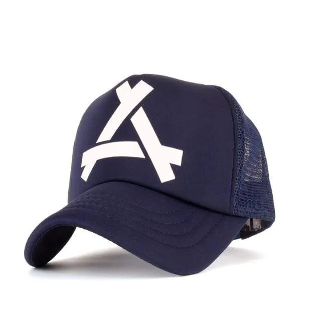 Fünf-Sterne-Muster Baseball-Cap Frauen Outdoor Baseball-Mütze Atmungsaktiv Männer Frauen Sommer Mesh Caps Snapback Gorras