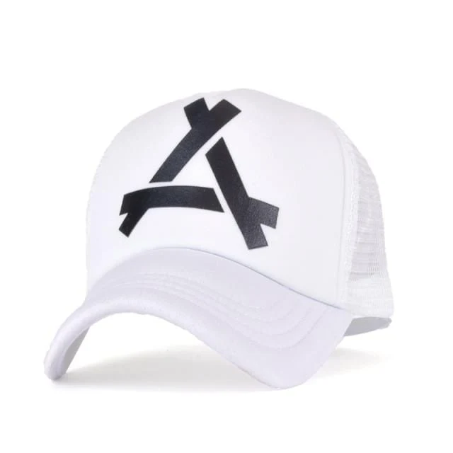 Fünf-Sterne-Muster Baseball-Cap Frauen Outdoor Baseball-Mütze Atmungsaktiv Männer Frauen Sommer Mesh Caps Snapback Gorras