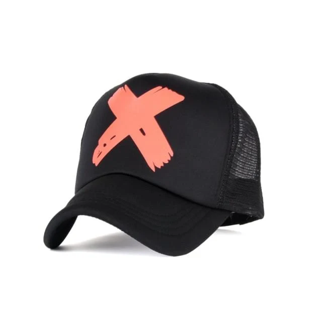 Fünf-Sterne-Muster Baseball-Cap Frauen Outdoor Baseball-Mütze Atmungsaktiv Männer Frauen Sommer Mesh Caps Snapback Gorras