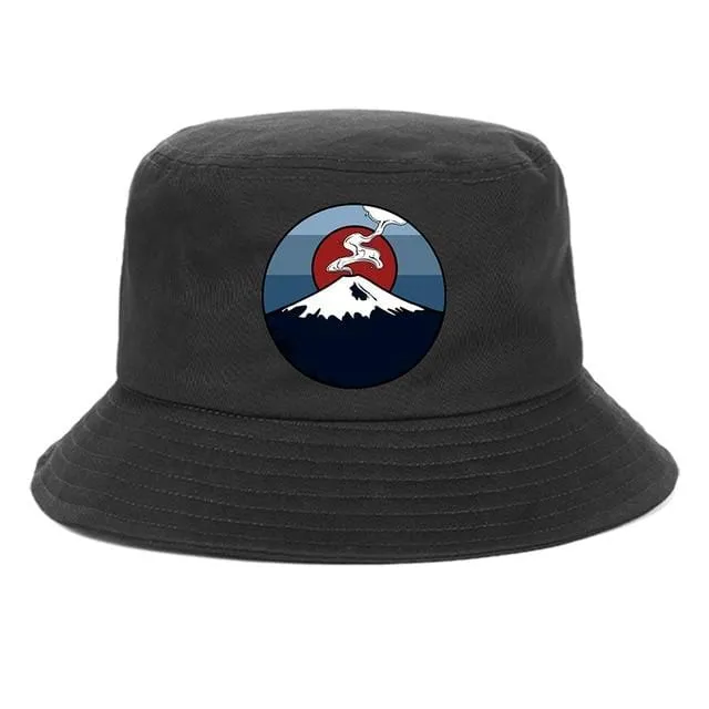 Strand-Bucket-Cap, Unisex-Baumwoll-Bucket-Hüte, Damen und Herren, Sommer-Sonnenschutzhut, einfarbig, Sonnenhaube, Outdoor-Fischerhut