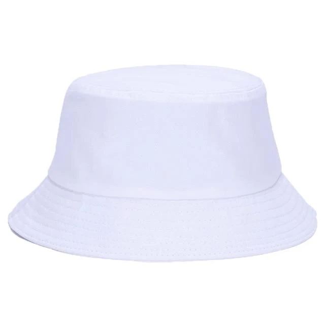 Strand-Bucket-Cap, Unisex-Baumwoll-Bucket-Hüte, Damen und Herren, Sommer-Sonnenschutzhut, einfarbig, Sonnenhaube, Outdoor-Fischerhut