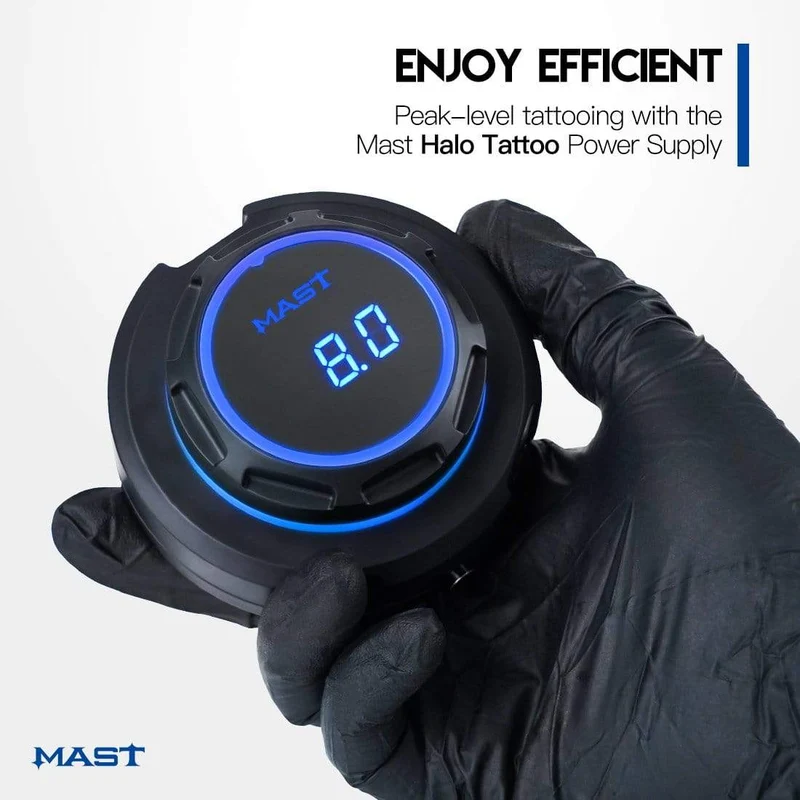 Mast Magnetic Tattoo Machine Pen Permanent Make-up Kit mit OLED Display Netzteil für Kartuschennadeln Tattoo Supplies Set