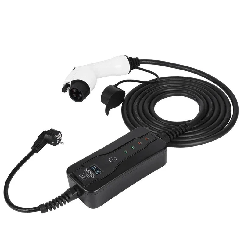 GKFLY Typ 1 und Typ 2 EV-Ladegerät J1772 16A Ladegerät für Elektrofahrzeuge Tragbares Smart Auto-Ladegerät für den Heimgebrauch in hoher Qualität