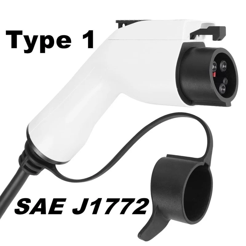 Tragbares 220-V-EV-Ladegerät SAE J1772 Typ 1 EVSE 8A 10A 13A 16A Einstellbarer Strom Elektrische Auto-Ladestation IP65