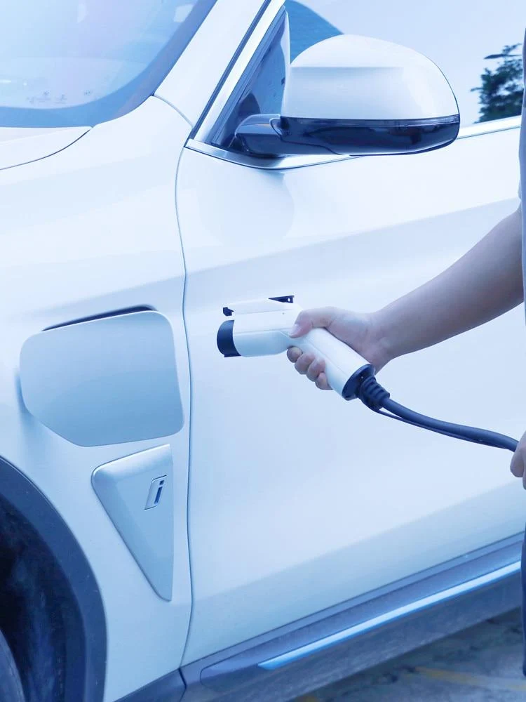 Tragbares 220-V-EV-Ladegerät SAE J1772 Typ 1 EVSE 8A 10A 13A 16A Einstellbarer Strom Elektrische Auto-Ladestation IP65