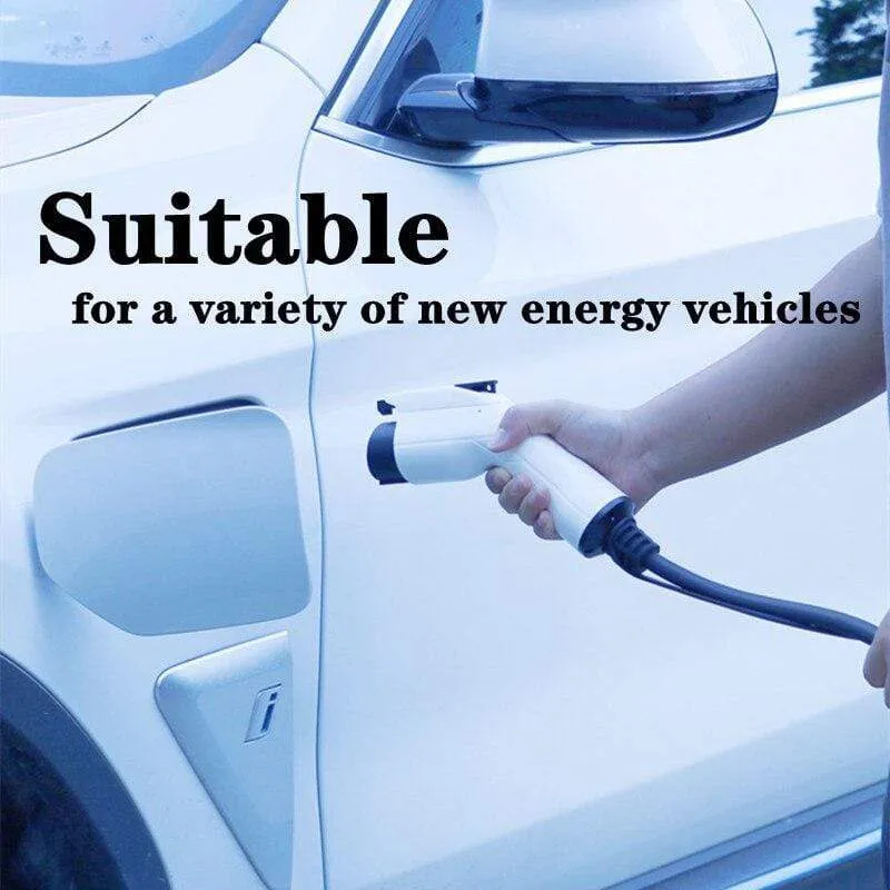 Tragbares 220-V-EV-Ladegerät SAE J1772 Typ 1 EVSE 8A 10A 13A 16A Einstellbarer Strom Elektrische Auto-Ladestation IP65