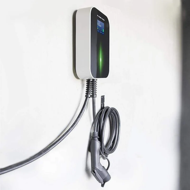 APP EV Ladegerät Ladestation für Elektrofahrzeuge Wi-Fi Bluetooth EVSE Wallbox Fernbedienung Typ 2 Kabel16A 3Phase IEC 62196-2