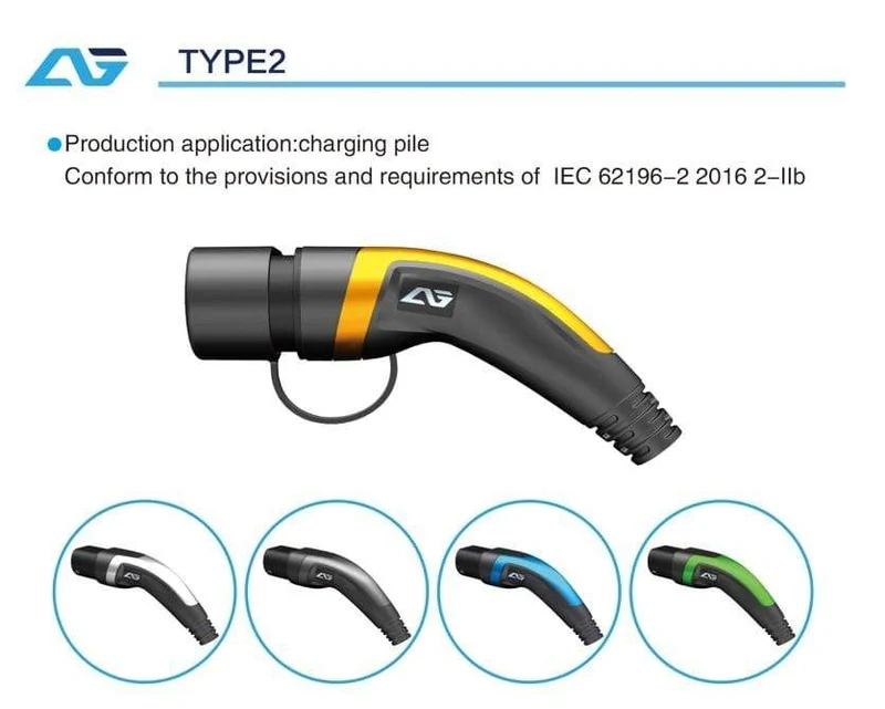 32A EV-Ladekabel 7 kW Typ 2 auf Typ 2 IEC 62196 EV-Ladestecker mit 5 Meter Spiralkabel TÜV/UL Mennekes 2 Stecker