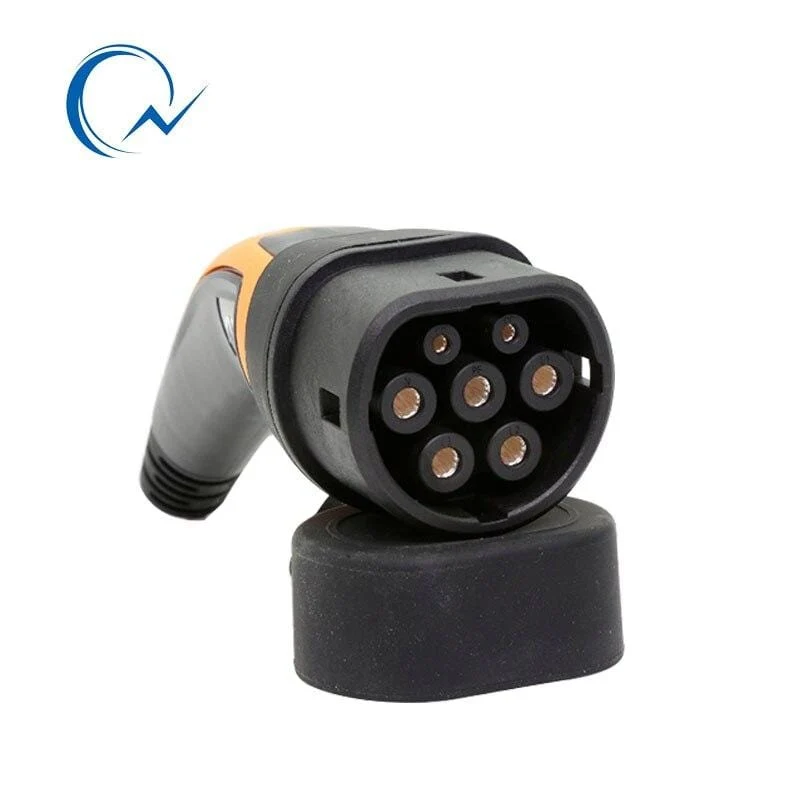 32A EV-Ladekabel 7 kW Typ 2 auf Typ 2 IEC 62196 EV-Ladestecker mit 5 Meter Spiralkabel TÜV/UL Mennekes 2 Stecker