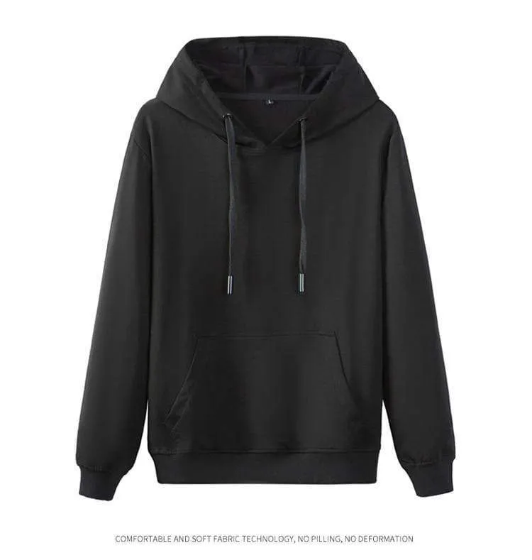Herren Einfarbige Hoodies Herren Mode Lässige Hoodies Sweatshirts Herren Übergroße Hip Hop Hoodies Sweatshirt Tops