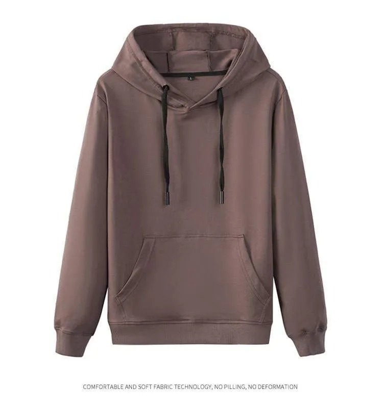 Herren Einfarbige Hoodies Herren Mode Lässige Hoodies Sweatshirts Herren Übergroße Hip Hop Hoodies Sweatshirt Tops