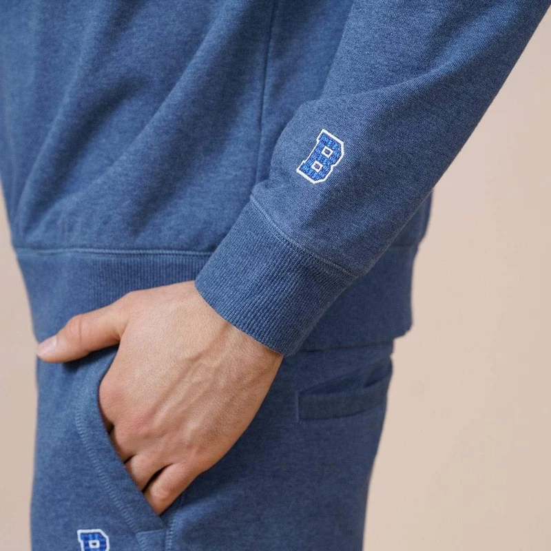 Frühling Neue Spezielle Denim Blau Farbe Sweatshirts Männer Plus Größe Raglan Ärmel Hoodies Hohe Qualität Pullover