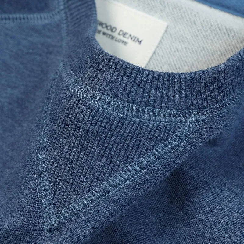 Frühling Neue Spezielle Denim Blau Farbe Sweatshirts Männer Plus Größe Raglan Ärmel Hoodies Hohe Qualität Pullover
