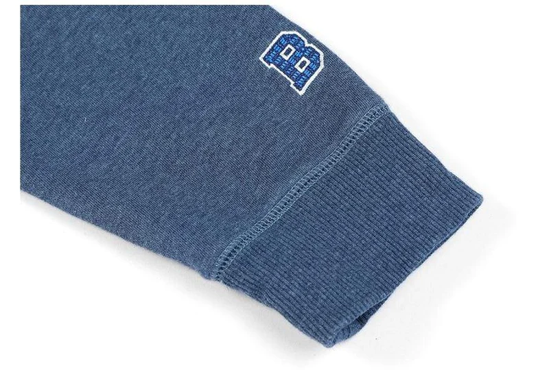 Frühling Neue Spezielle Denim Blau Farbe Sweatshirts Männer Plus Größe Raglan Ärmel Hoodies Hohe Qualität Pullover