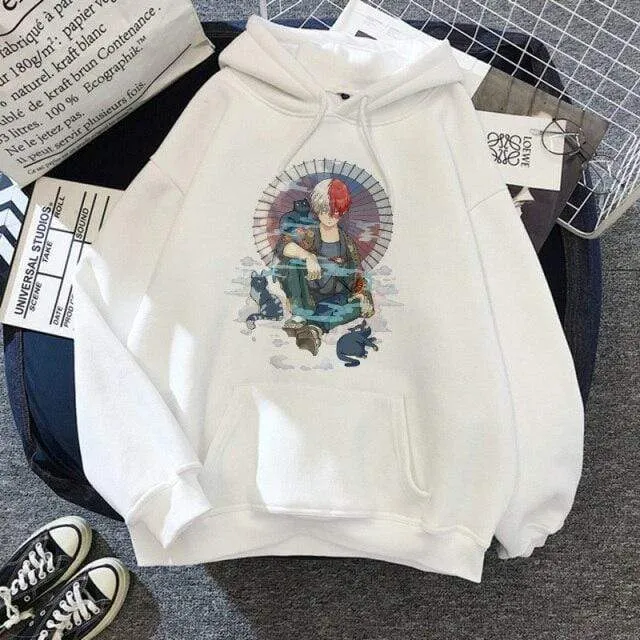 Academia Hoodies Japanischer Anime Bakugou Katsuki Herren Hoodie Boku No Hero Academia Streetwear Casual Harajuku Sweatshirts