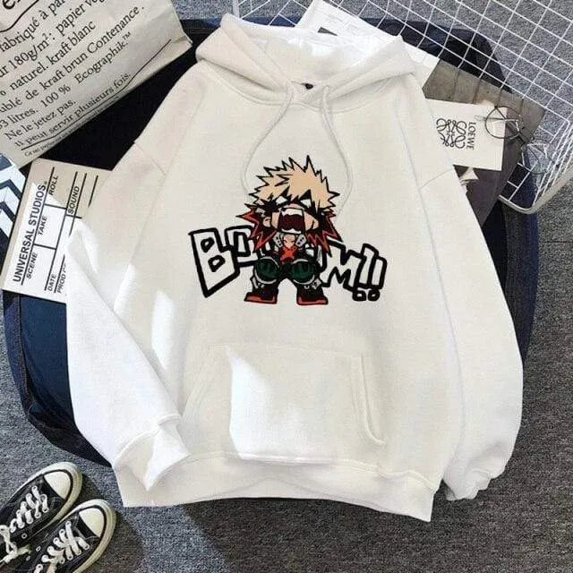 Academia Hoodies Japanischer Anime Bakugou Katsuki Herren Hoodie Boku No Hero Academia Streetwear Casual Harajuku Sweatshirts