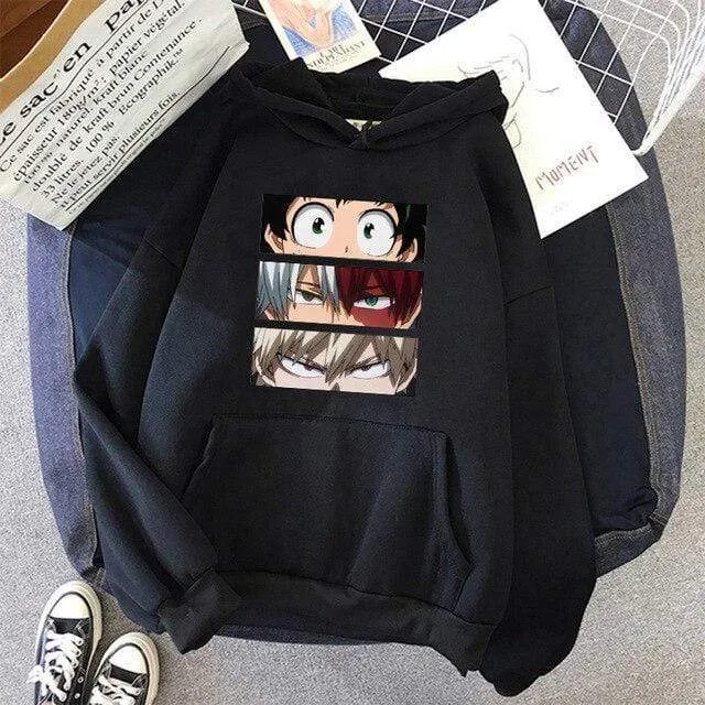 Academia Hoodies Japanischer Anime Bakugou Katsuki Herren Hoodie Boku No Hero Academia Streetwear Casual Harajuku Sweatshirts
