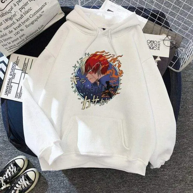 Academia Hoodies Japanischer Anime Bakugou Katsuki Herren Hoodie Boku No Hero Academia Streetwear Casual Harajuku Sweatshirts