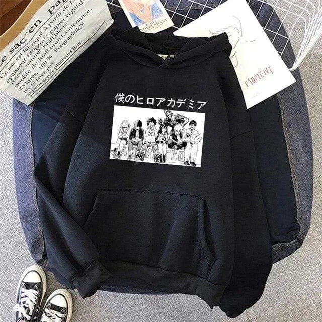 Academia Hoodies Japanischer Anime Bakugou Katsuki Herren Hoodie Boku No Hero Academia Streetwear Casual Harajuku Sweatshirts