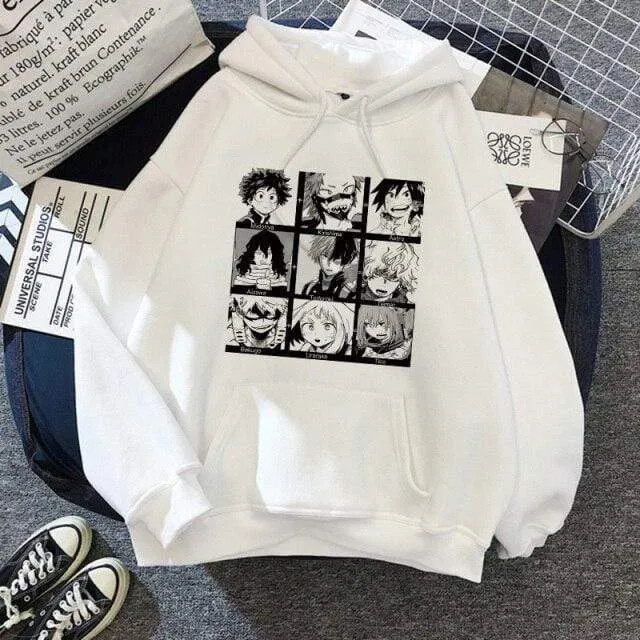 Academia Hoodies Japanischer Anime Bakugou Katsuki Herren Hoodie Boku No Hero Academia Streetwear Casual Harajuku Sweatshirts