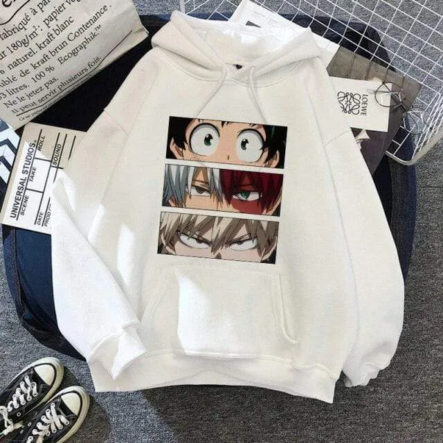 Academia Hoodies Japanischer Anime Bakugou Katsuki Herren Hoodie Boku No Hero Academia Streetwear Casual Harajuku Sweatshirts