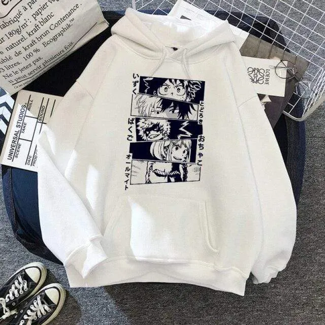 Academia Hoodies Japanischer Anime Bakugou Katsuki Herren Hoodie Boku No Hero Academia Streetwear Casual Harajuku Sweatshirts
