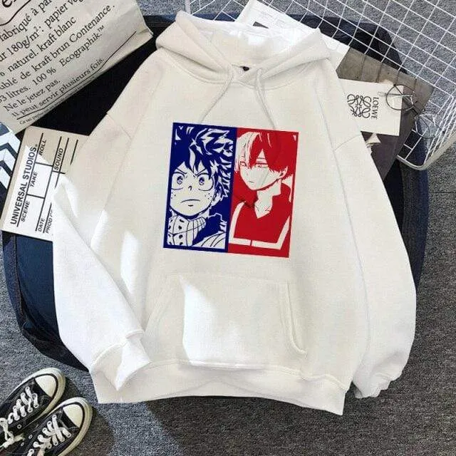 Academia Hoodies Japanischer Anime Bakugou Katsuki Herren Hoodie Boku No Hero Academia Streetwear Casual Harajuku Sweatshirts