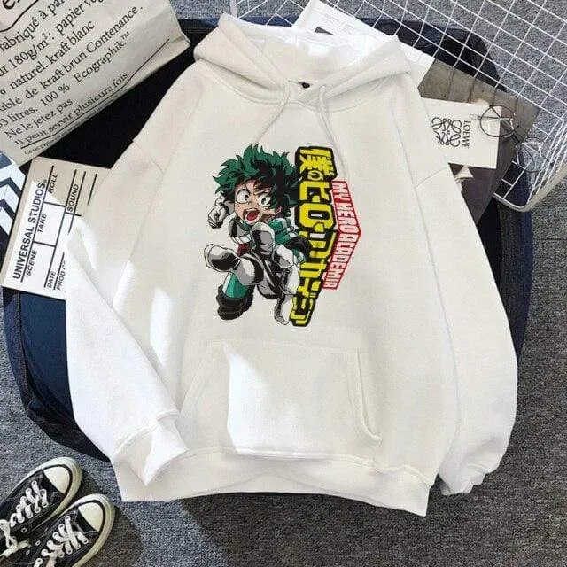Academia Hoodies Japanischer Anime Bakugou Katsuki Herren Hoodie Boku No Hero Academia Streetwear Casual Harajuku Sweatshirts