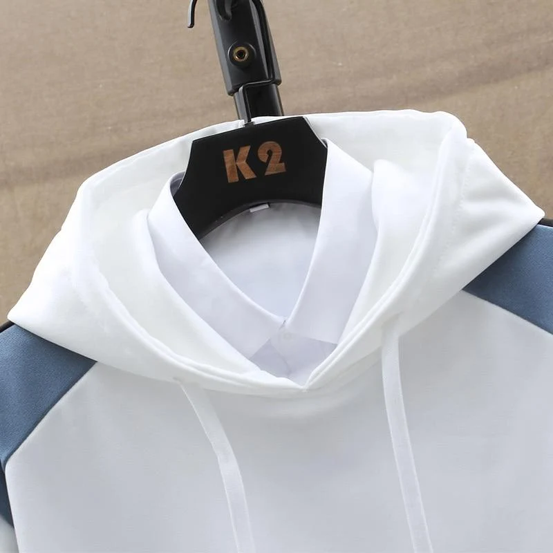 Herren Hoodies Männer Frühling Patchwork Sweatshirt Japanische Streetwear Harajuku Hip Hop Übergroßen Gelben Hoodie Männer