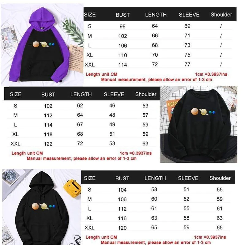 Sonnensystem Planeten Farbe Herren Sweatshirt Oansatz Hip Hop Hoodie Freizeit Polyester Kleidung Herbst Moletom Masculino