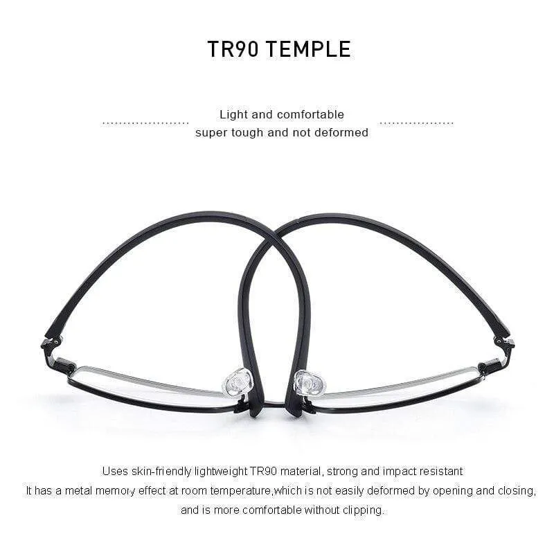 2 In 1 Magnet Polarisierte Clip Gläser Rahmen Männer Optische Myopie Clip Gläser Für Männer Brillen Rahmen TR90 S2728