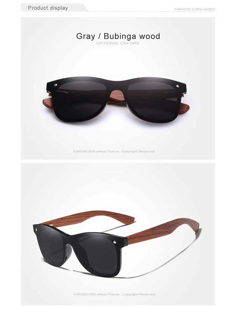 Natürliche Holz Sonnenbrille Männer Polarisierte Mode Sonnenbrille Original Holz Oculos De Sol Masculino
