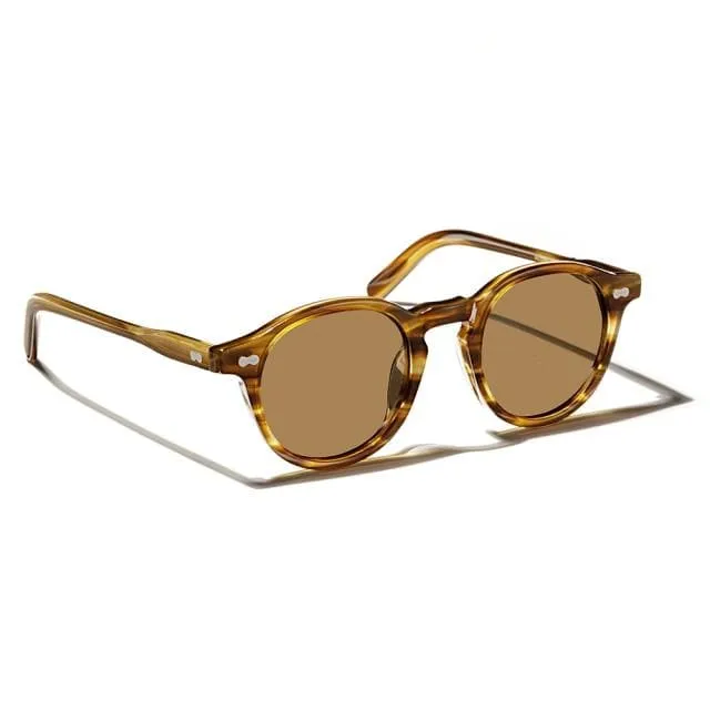 Vintage Polarisierte Sonnenbrille Männer Klassische retro Marke Designer im freien Fahren Runde acetat Mode frau Sonnenbrille