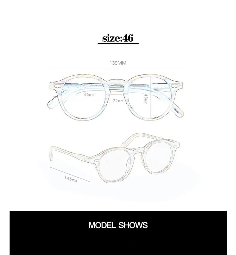 Vintage Polarisierte Sonnenbrille Männer Klassische retro Marke Designer im freien Fahren Runde acetat Mode frau Sonnenbrille