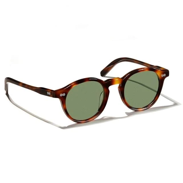 Vintage Polarisierte Sonnenbrille Männer Klassische retro Marke Designer im freien Fahren Runde acetat Mode frau Sonnenbrille