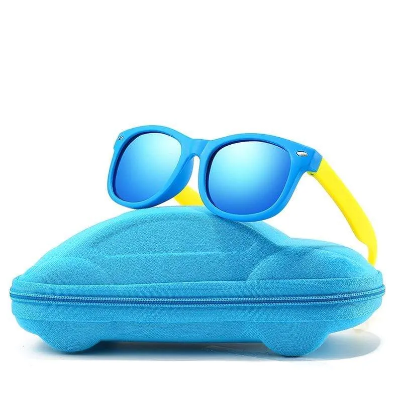 Kinder UV Polarisierte Sonnenbrille Kinder Sonnenbrille Polaroid Sonnenbrille für Mädchen Jungen Baby Brille Retro Brillen
