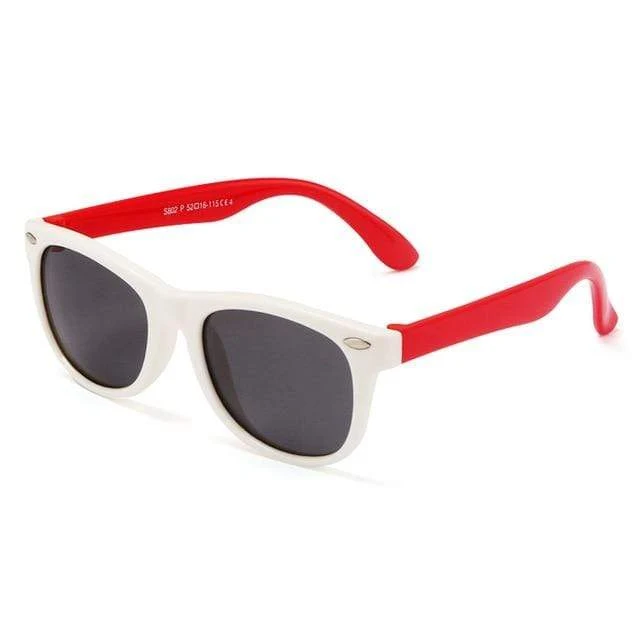 Kinder UV Polarisierte Sonnenbrille Kinder Sonnenbrille Polaroid Sonnenbrille für Mädchen Jungen Baby Brille Retro Brillen
