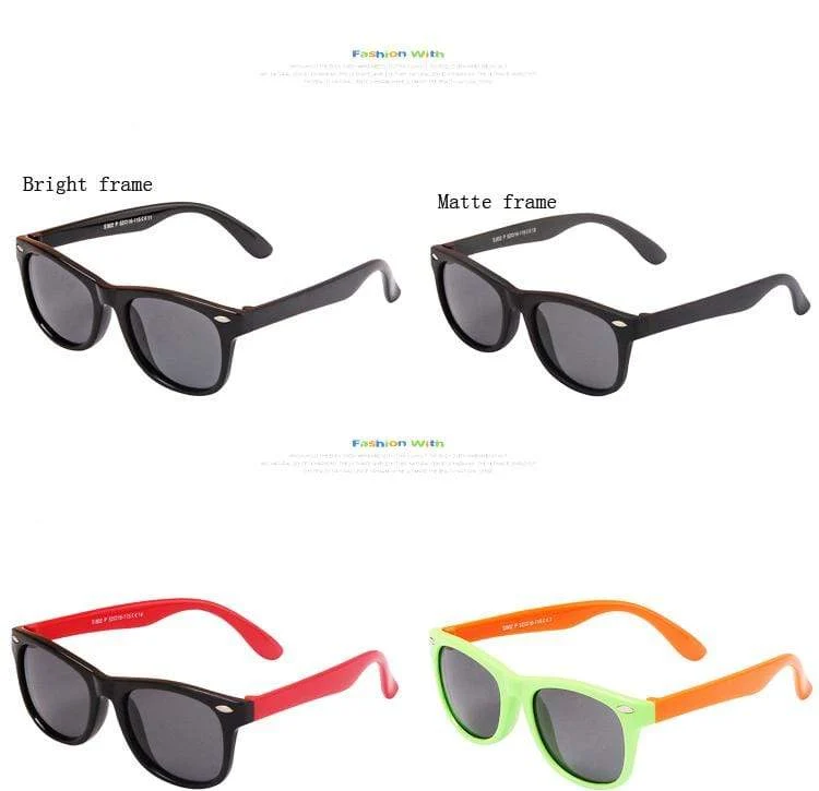 Kinder UV Polarisierte Sonnenbrille Kinder Sonnenbrille Polaroid Sonnenbrille für Mädchen Jungen Baby Brille Retro Brillen