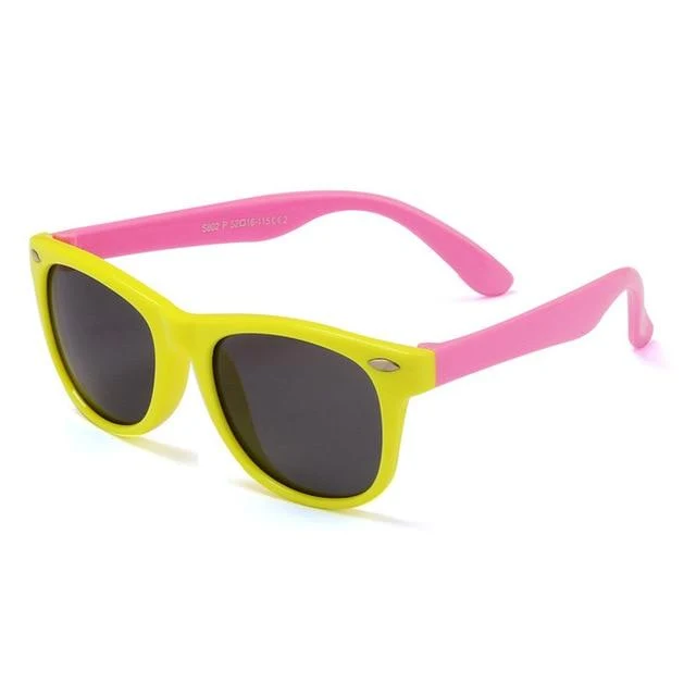 Kinder UV Polarisierte Sonnenbrille Kinder Sonnenbrille Polaroid Sonnenbrille für Mädchen Jungen Baby Brille Retro Brillen