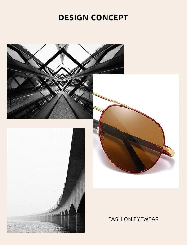 Aluminium Vintage Herren Sonnenbrillen Männer Polarisierte Beschichtung Klassische Sonnenbrille Frauen Schatten Männliche Autofahren Zubehör Brillen