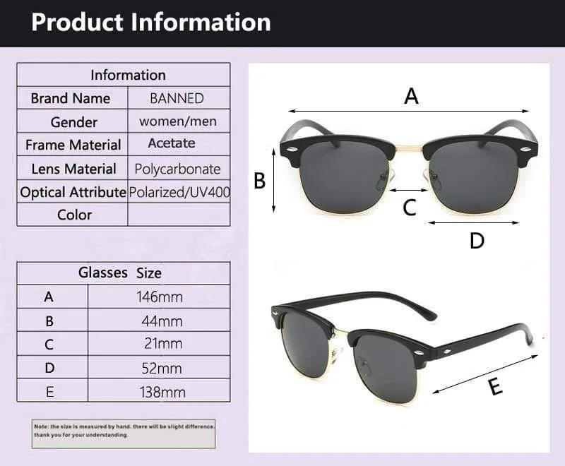 UV400 Polarisierte Sonnenbrille Männer Frauen Klassisch coole Retro-Sonnenbrille Beschichtung Mann Driving Shades Mode männlich Oculos