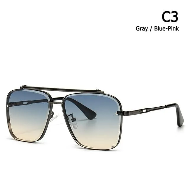 Mode-klassiker Mach Six Stil Gradienten Sonnenbrille Coole Männer Vintage Marke Design Sonnenbrille Oculos De Sol 2A102