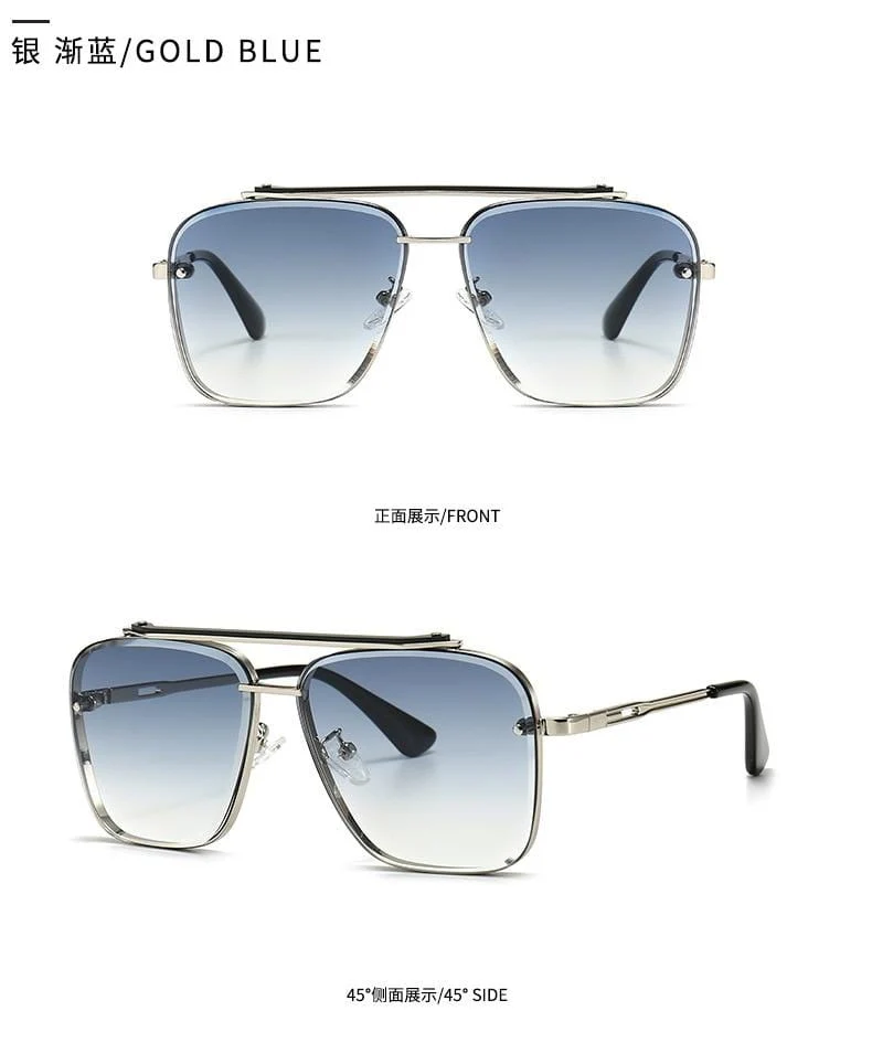 Mode-klassiker Mach Six Stil Gradienten Sonnenbrille Coole Männer Vintage Marke Design Sonnenbrille Oculos De Sol 2A102
